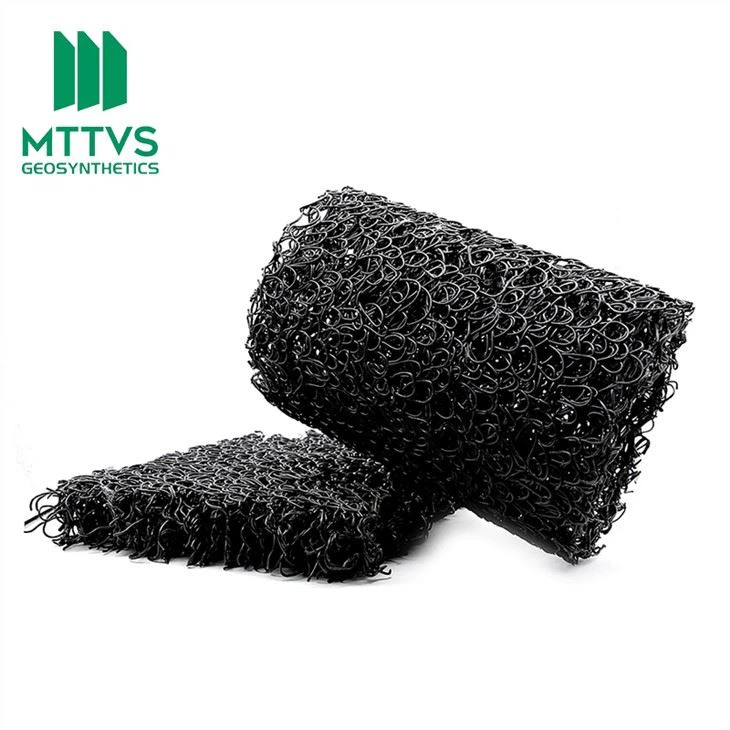 Geocomposite Blind Ditch for Retaining Wall