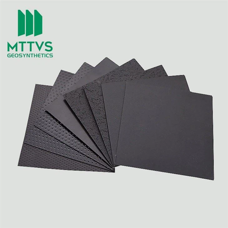 0.2-3mm ASTM GM13 Virgin Material Anti-Seepage Waterproof Impervious Smooth Textured HDPE Geomembrane for Pond Liner Landfill Mining Water Liner